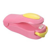 휴대용 미니 핸드 프레스 식품 진공 포장기 습기 방지 가정용 백 클립 간식, 06 Pink