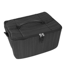 휴대용 카메라 가방 방수 통기성 사진 야외 여행, 16cmx16cmx33cm, 나일론, 검은색 수평
