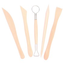 클레이작업용 우드조각칼 5종 세트 목소교육 목공예배우기 초보용 입문용 DIY목재