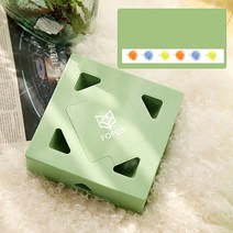 더나나 캣토이 포포스 두더지게임 스마트센서 깃털 고양이 자동장난감 다이어트, 그린 + 리필깃털 6개