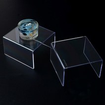 디오제이 2P 다용도 투명아크릴 진열대 아크릴받침대 아크릴집기 아크릴선반, 본상품선택