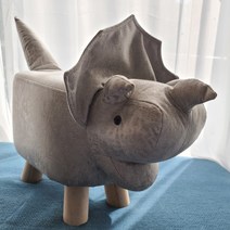 미니 풋 스툴 동물 현관 카페 미니의자 인테리어 어린이집 포인트 의자, 하마 브라운