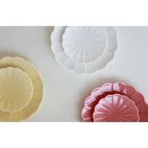 일본 오다포터리 코토하나 복수초 11cm 접시 1P, 레드