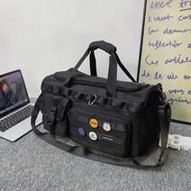 주짓수 가방 크로스핏 더블백 헬스 대용량 백팩 도복 여행용 방수 밀리터리, 블랙, 빅사이즈