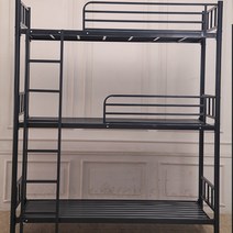 철제 3층 침대 성인용 조립식 공장 학교 기숙사 학생, 150x200cm(안쪽길이 190cm)