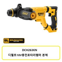 디월트 DCH263KN 디월트18V로타리햄머 베어툴본체, 1개