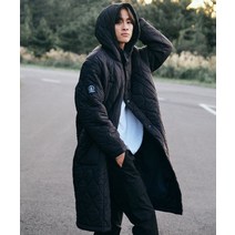 VOLCOM Warm Winter 웨이브퀼팅 오버핏 롱패딩 점퍼(블랙)