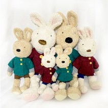 르슈크레 정품 토끼 애착인형 고급 봉제 인형 아기 생일 선물 크리스마스 수면인형, 05. 그린반소매코트(45cm)