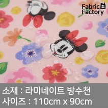 방수천 부드러운 라미네이트 원단 PU코팅 무광택 디즈니 로맨틱미니 2종 SH, 네이비