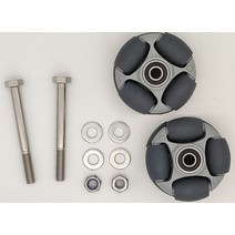 Omnidirection Wheel-브롬튼 이지휠 리피트 키트 접이식 자전거 다혼 360 버디 로타케이스터 옴니아 옴니휠, [01] 50mm Diam Grey