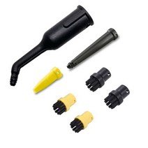 무선 소형 주방용 고압 스팀청소기 업소용 미니 욕실청소기 Karcher SC1-SC7 CTK10 CTK20 스팀 청소기 액세서리 교체 용 부스터 노즐 압력 증가, 7pcs 블랙 옐로우, 6v