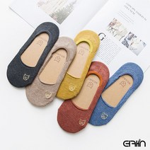 더캣 옐로우캣페이크삭스 벗겨짐방지실리콘 여성덧신 실리콘덧신 양말세트 면양말 박스포장