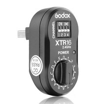 무선 동조기 카메라 촬영 조명 Godox xtr-16 플래시 수신기 2.4g to