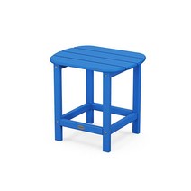 POLYWOOD SBT18BL 사우스 비치 45.7cm(18인치) 야외 사이드 테이블 블랙, Pacific Blue