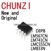 10PCS 새로운 원래 DIP8 LM567 LM741 UA741 LM833 LMC555 LM555 DIP IC 칩 LM567CN LM741CN LMC555CN LM833N