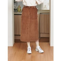 SALAD BOWLS CORDUROY LONG SKIRT BROWN