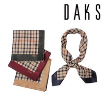 [닥스] 남녀 기본체크 손수건 DLI4001