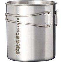 GSI 아웃도어 스테인리스 경량 컵 캠핑 배낭여행용 20oz, 대형(1팩)