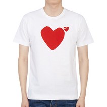 꼼데가르송 [꼼데가르송] 레드하트와펜 AZ T222 051 1 남자 반팔티셔츠