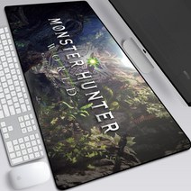 Monster 헌터 몬스터헌터 리오레우스 몬헌 키보드 마우스 장패드 빅사이즈 대형 긴 패드 매트 드래곤, 300x800mM + 2mm개, U