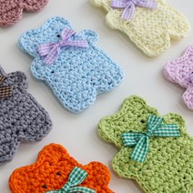 DIY코바늘 젤리곰 카드지갑 만들기키트 2개완성 아이폰미니사이즈