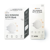 닥터스위즈덤미세먼지방역마스크(KF99)(대형)(흰색) 50매입, 1박스