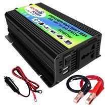 3000W DC 12V AC 110/220V 휴대용 자동차 전원 인버터 충전기 변환기 더블 USB 어댑터 범용 소켓 액세서리, 01 DC12V To AC110V