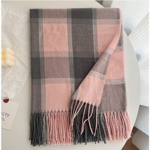 [1+1] 코코린느 머플러 목도리 여성 남성 캐시미어 울 체크 머플러 목도리