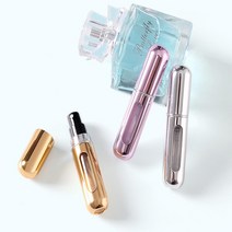 쉬운리필 향수공병 향수통 5미리 미세분사 미스트 공병 휴대용 향수병 여행용 용기, 무광ㅡ블루, 1.8 x 8cm, 1
