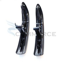 스노우모빌 블랙 플라스틱 스키 50cc-250cc ATV 키즈 카트 버기 쿼드 자전거 전기 바이크 오토바이 앞바퀴 액세서리 이동식