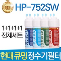 현대 큐밍 HP-752SW 고품질 정수기필터 호환 전체 1년, 선택01_전체세트(1+1+1+1=4개)