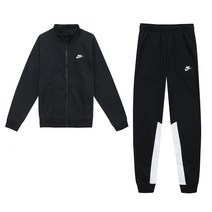 나이키 NSW 플리스 트랙수트 블랙 남자 기모 트레이닝복 스포츠 상하의 세트 BV3017-010