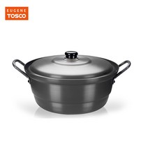 유진토스코 업소용 대용량 경질국솥 + 뚜껑, 42cm, 1개