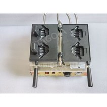 TAGOJA 와플콘 아이스크림 악어 와플 메이커 간식 카페, 손가락 모양, 220V, 유럽 연합