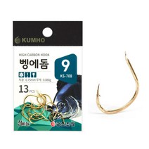 낚시방 금호 벵에돔 바늘(금색) KS-708/신형 골드/벵어돔 바늘, 4호
