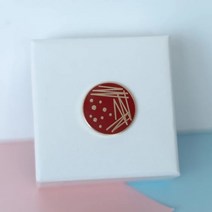 실험실 소모품 페트리 접시 브로치 과학 실험 컨테이너 에나멜 핀 배낭 옷깃 미생물학 연구원, 한개옵션1, 01 1 pcs