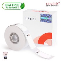 시노링크 라벨프린터 NIIMBOT 님봇 D11 D110 라벨지 E-1) 곰돌이 12x30, E-1) 곰돌이 12x30mm