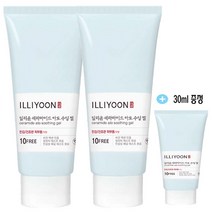 [일리윤]세라마이드 아토 수딩 젤 175ml + 30ml(수딩 젤)증정(옵션수량상관없이 무조건1개) / 피부진정 산뜻촉촉 고수분젤로션, 2개
