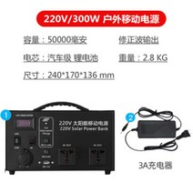 대물 대용량 캠핑용 휴대용 차박 캠핑 220V 리튬 배터리 파워뱅크, 300W 5만 밀리암페어 + 차량 충전