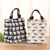 에코백 스타일의 소재로 북유럽st 보냉보온가방 보냉 도시락 미니 은박 팩 대용량 진공 백 가방