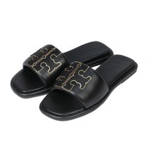 [토리버치] 더블 T 스포츠 슬라이드 79985 013 PERFECT BLACK [TOS2