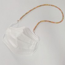 네이처뮤지엄 esa 꽃다발공예 초등미술 만들기부채 명함꽂이만들기 슬라임물풀 방과후미술재료, 핸드메이드 분실방지 마스크 지킴이 스트랩 목걸이, 블루