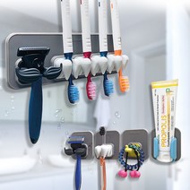 실리바스 Tooth칫솔꽂이1P 욕실정리 걸이 홀더 거치대 거꾸로 공중부양 실리콘, 01. 칫솔걸이 1P, 그레이