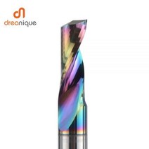 Dreanique-3.175 4 6 8mm CNC 싱글 플루트 솔리드 텅스텐 카바이드 합금 엔드밀 알루미늄용 DLC 코팅 밀링, DSA1F-D6.0-L25