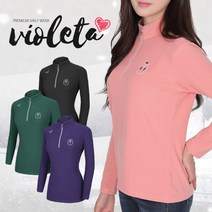 [이지바이] 여성 비올레타 겨울용 프리미엄 겉기모 등산 아웃도어 긴팔 티셔츠