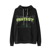 레터링 타월 자수 추동 커플 후드 트렌드 맨투맨