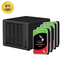 시놀로지 나스 정품 DS923+ NAS 4베이 HDD 미포함, DS923+ 아이언울프 4TB x 4