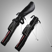 Boyea 삼각 브래킷 라이트 골프 캐디백, 블랙