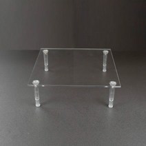 슈퍼메이트 선반 진열대 투명 정사각 AC-002 계단식진열대 매장진열대 미니선반 9W5EA9F5, 1개, 1개