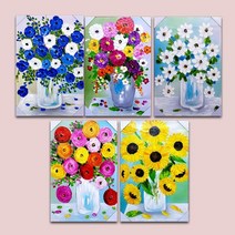 쇼핑아트 유리꽃화병유화액자(7) 액자, 4번